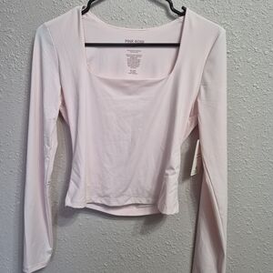 Pink Rose Women's Blush Long Sleeve Tee